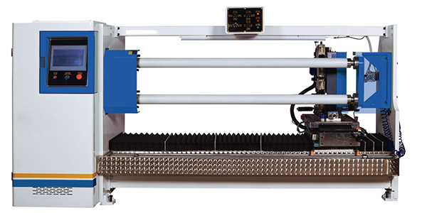 Máquina cortadora de bobinas com eixo duplo, JY-1300DC
